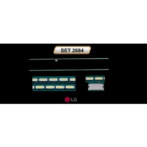 ARÇELİK ile uyumlu 47 İNÇ 2 li SLİM LED BAR 2X52cm 63 LEDLİ TV LEDBAR 284739-Q21