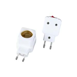 Fişli Anahtarlı E27 Duy Adaptörü 311120
