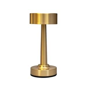 ZMR 2W 30-50 Lm ZMR-675 Gold Renk Dokunmatik Şarjlı Masa Lambası 313089