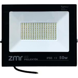 ZMR 50W AMBER IŞIK PROJEKTÖR İP66 SİYAH KASA