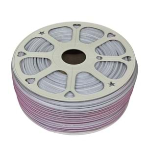 100 METRE BEYAZ IŞIK Higtek 220 VOLT 8MM İÇ VE DIŞ MEKAN UYUMLU ŞERİT LED