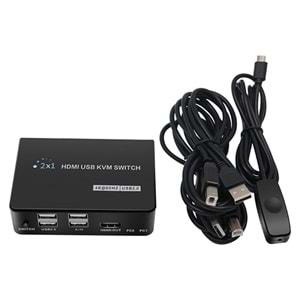 Powermaster PM-11789 4K Hdmi Usb Kvm Switch 2x1 415010