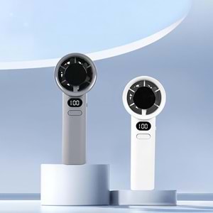 ESTONE ES-9300 M11 Dijital LED Göstergeli Portatif Fan Mini Vantilatör Soğutucu El Fanı Karışık Renk 417057