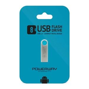 POWERWAY Usb Flash Bellek 8 gb Metal