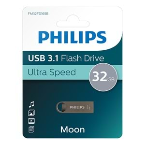 Philips Moon Serisi 32GB USB 3.1 Ultra Hızlı Metal Flash Bellek (FM32FD165B/00) 423101