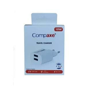 Compaxe CTA-521D Çift USB 10W Şarj Adaptörü 521034