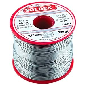 SOLDEX 0.75MM 500 GRAM İNCE LEHİM TELİ SN60 PB40