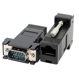 Rewel VGA Extender RJ45 CAT5/CAT6/CAT7 Uzatıcı Çevirici (2'li Paket) 634251