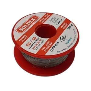 SOLDEX 0,50MM 100 GRAM EN İNCE LEHİM TELİ SN60 PB40