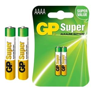 GP 25A İncenin İncesi AAAA Alkalin 2'li Pil 661041