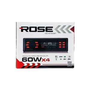 Rose DC-4750BT 60W X 4 Bluetooth, TF Card, Aux, USB, Oto Teyp 751014