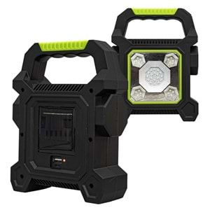 Powermaster JY-258C 3 Kademeli· Şarjlı Çok Fonksiyonlu Solar Işıldak 884129