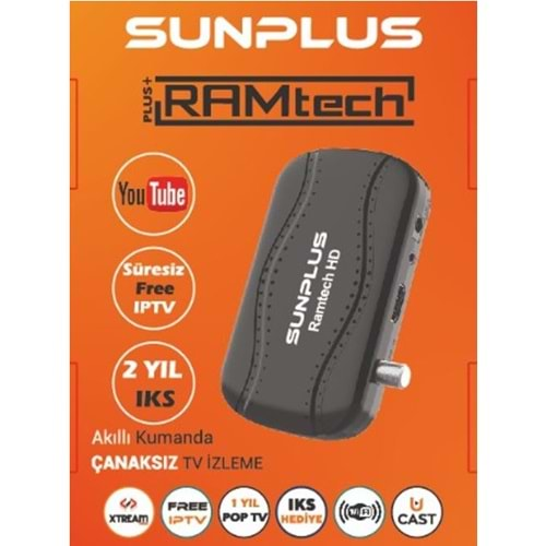 Sunplus RAMtech Hd Uydu Acısı Çanaksız Uydu Akıllı Kumanda 111052