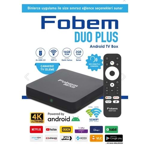 Fobem Duo PLUS Android Wifi 5.0Ghz 2GB Ram 32GB Rom 114043