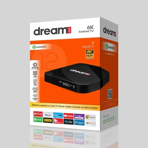 Dreamstar i1 Android 12 6K Allwinner H618 1,5 GHZ 2 GB DDR3 16 GB Tv Box 114049