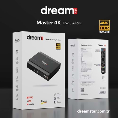 DREAMSTAR MASTER 4K HD LİNUX UYDU ALICISI 111066
