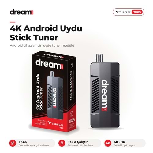 Dreamstar 4K Android Uydu Stick Tuner 114102