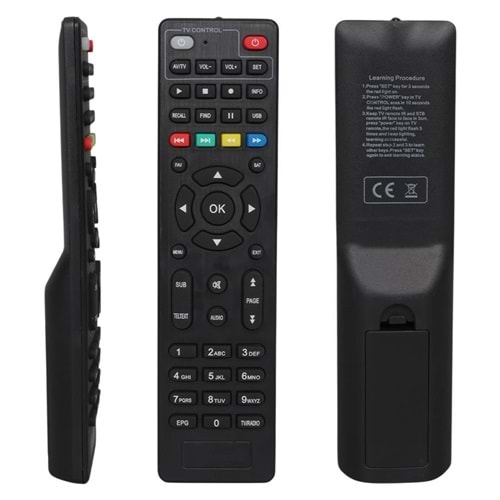 UZAKTAN KUMANDA - UYUMLU MODELLER DREAMSTAR AURA Mini HD Botech Mini Scart HD Piko 502 HD TV Kontrollü Uydu Alıcı Kumandası 123240