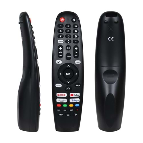 Strong Fobem Wholeos Netflix-Youtube-Prime Video-Disney Plus Tuşlu Lcd Led Tv Kumandası (Ses Komutsuz) 124111 D11