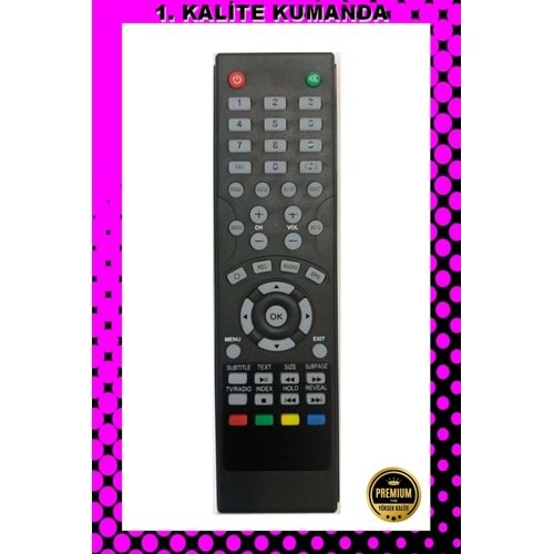 1.KALİTE KUMANDA -- Maza-Mapp 1216 Dijitsu Lcd Led Tv Kumandası 125009 EA5