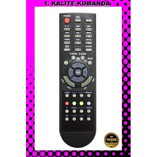1.KALİTE KUMANDA -- Maza-Mapp 159 Premier Pr32F81-Pr32H90 Lcd Tv Kumandası 125010 EA6