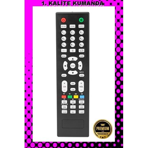 1.KALİTE KUMANDA -- Maza-Mapp 1172 Awox Lcd/Led Tv Kumandası 125012 EA10