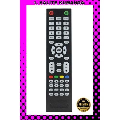 1.KALİTE KUMANDA -- Maza-Mapp 1169 Yumatu Onyx-Awox Lcd Led Tv Kumandası 125014 EA9