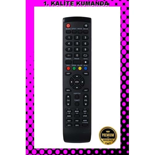1.KALİTE KUMANDA -- Maza-Mapp 1232 Profilo Lcd Led Tv Kumandası 125020 EA17