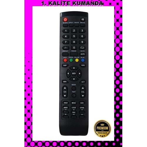 1.KALİTE KUMANDA -- Maza-Mapp 192 Nordmende-Sanyo Lcd Led Tv Kumandası 125021 EA18
