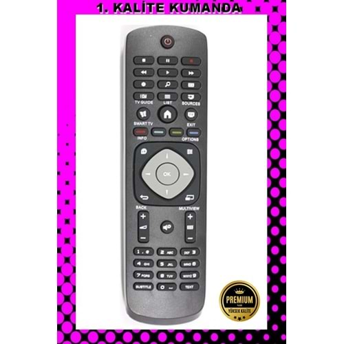 1.KALİTE KUMANDA --Maza-Mapp 1146 Philips Lcd Led Tv Kumandası 125023 EB3
