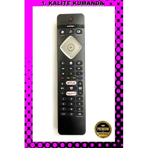 1.KALİTE KUMANDA --Maza-Mapp 1230 Philips Ir Version İnfraredli Lcd Led Tv Kumandası 125028 EB8
