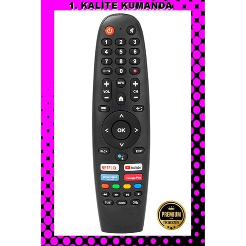 1.KALİTE KUMANDA --Maza-Mapp 1240 Onvo Mouse ve Ses Komutlu Sunny Tv Kumandası 125037 EB17
