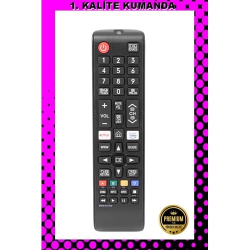1.KALİTE KUMANDA --Maza-Mapp 1187 Samsung Nexflıx Prime Video Lcd-Led Tv Kumandası 125047 EC13