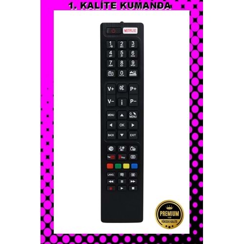 1.KALİTE KUMANDA --Maza-Mapp 1266 Vestel Nexflıx Lcd Led Tv Kumandası 125053 ED3