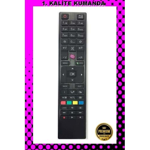 1.KALİTE KUMANDA --Maza-Mapp 1138 Vestel SEG 3D Lcd-Led Tv Kumandası 125055 ED5