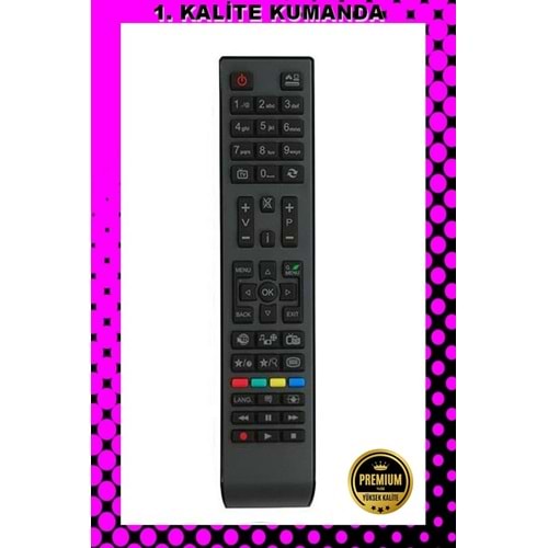 1.KALİTE KUMANDA --Maza-Mapp 186 Vestel Lcd Led Tv Kumandası 125057 ED7