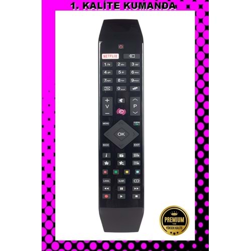 1.KALİTE KUMANDA --Maza-Mapp 1152 Vestel Netflix Lcd Led Tv Kumandası 125060 ED10