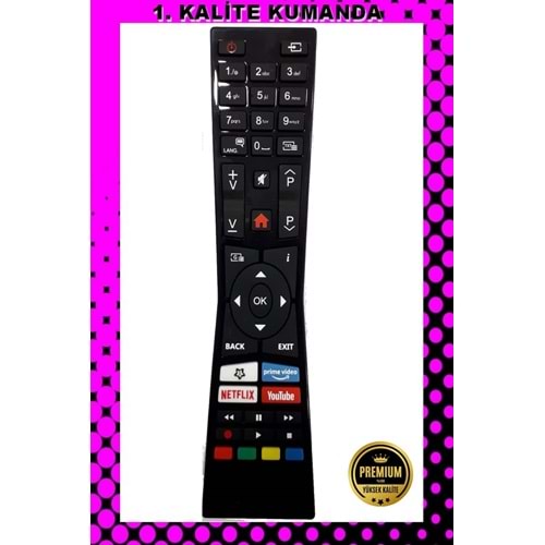 1.KALİTE KUMANDA --Maza-Mapp 1180 Vestel-JVC Lcd Led Tv Kumandası 125062 ED13