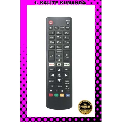 1.KALİTE KUMANDA --Maza-Mapp 1165 LG Netflix Amazon Smartlı Lcd Led Tv Kumandası 125073 EE5