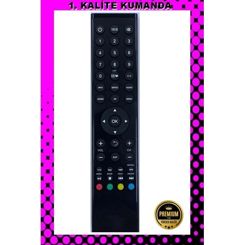 1.KALİTE KUMANDA --Maza-Mapp 1195 Dijitsu Lcd Led Tv Kumandası 125079 EE14