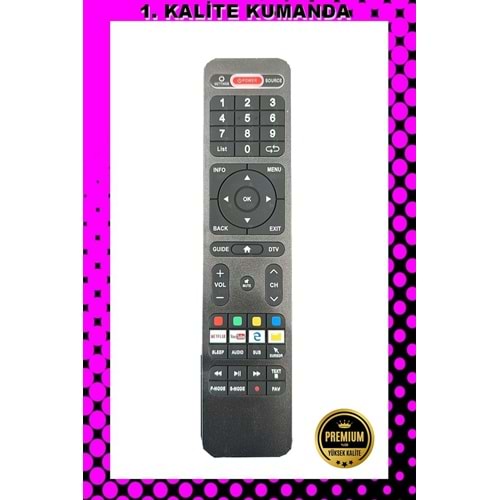 1.KALİTE KUMANDA --Maza-Mapp 1267 Strong Tv Lcd Kumandası 125089 EF5