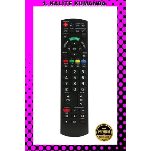 1.KALİTE KUMANDA --Maza-Mapp 1157 Panasonic Lcd Led Tv Kumandası 125094 EF12
