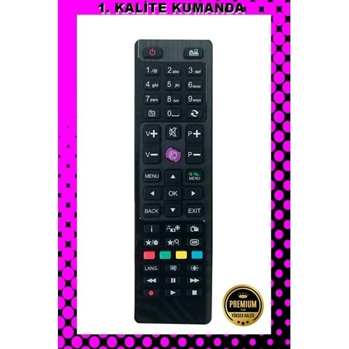1.KALİTE KUMANDA --Maza-Mapp 1160 Hi-Level-Vestel 1111 2 si Bir Arada Lcd Led Tv Kumandası 125102 EC1