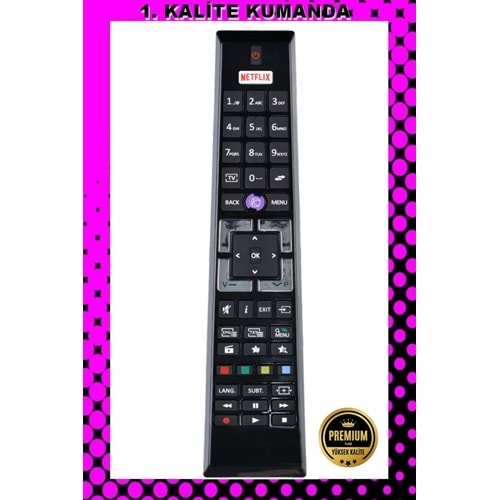 1.KALİTE KUMANDA --Maza-Mapp 1151 Vestel Netflix Lcd Led Tv Kumandası 125103 EF14