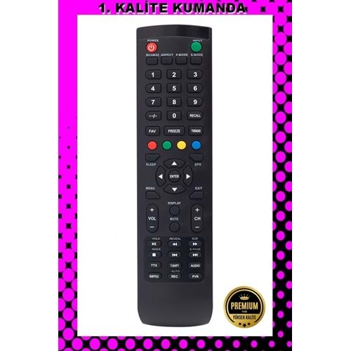 1.KALİTE KUMANDA --Maza-Mapp 1189 Altus Lcd Tv Kumandası 125106 EA19