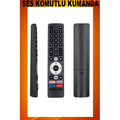 UZAKTAN KUMANDA - UYUMLU MODELLER SES KOMUTLU MİKROFONLU Maza-Mapp 1358BT Botech Android Ses Komutlu Tv Kumandası 125259