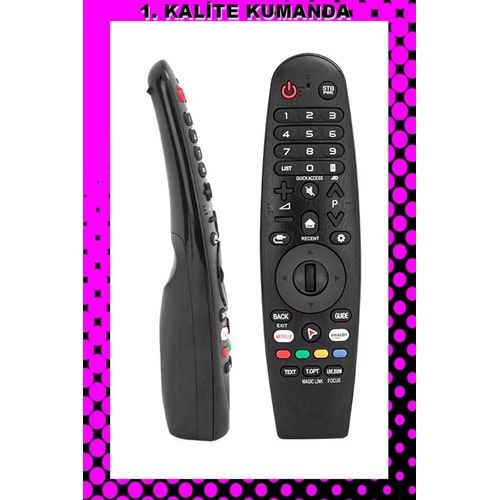 UZAKTAN KUMANDA - UYUMLU MODELLER 1.KALİTE KUMANDA --Maza-Mapp RML-900 LG Smart Akıllı Kumanda USbli Tüm modeller için ( Yeni Model ) 125265