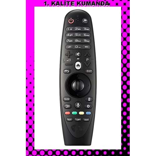 UZAKTAN KUMANDA - UYUMLU MODELLER 1.KALİTE KUMANDA --Maza-Mapp 1268 LG MR600 Ses Komutsuz tv kumandası 125267