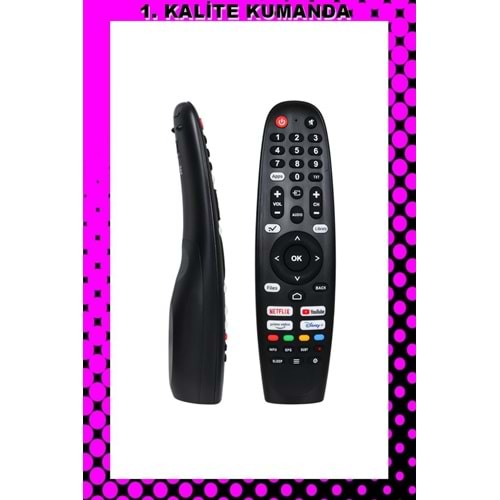 UZAKTAN KUMANDA - UYUMLU MODELLER 1.KALİTE KUMANDA --Maza-Mapp 1282 Strong Senna Wholes Tv Kumandası 125274