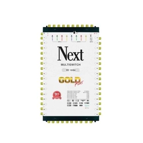 Next YE-10/64 Hybrid Sonlu ve Kaskatlı Bir Arada Gold Plus Multiswitch Uydu Santrali 130052